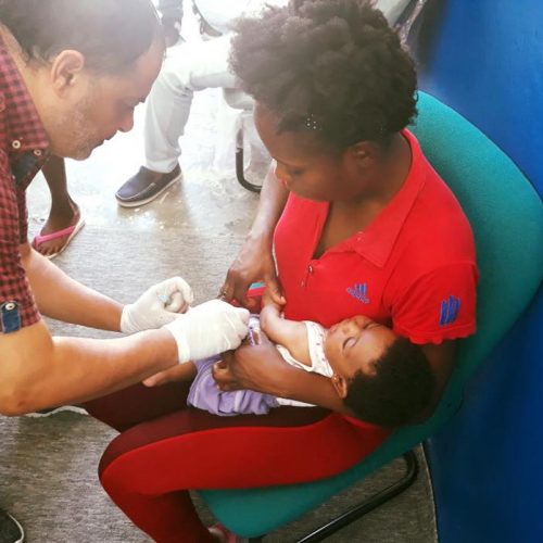 Vaccination campaign for children under one year