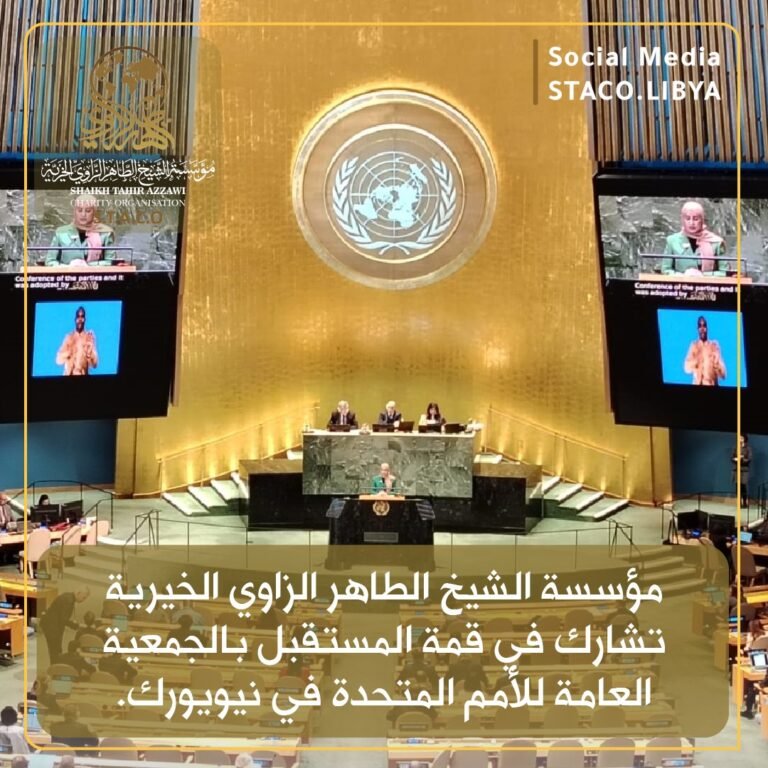 مؤسسة الشيخ الطاهر الزاوي الخيرية تشارك في قمة المستقبل بالأمم المتحدة